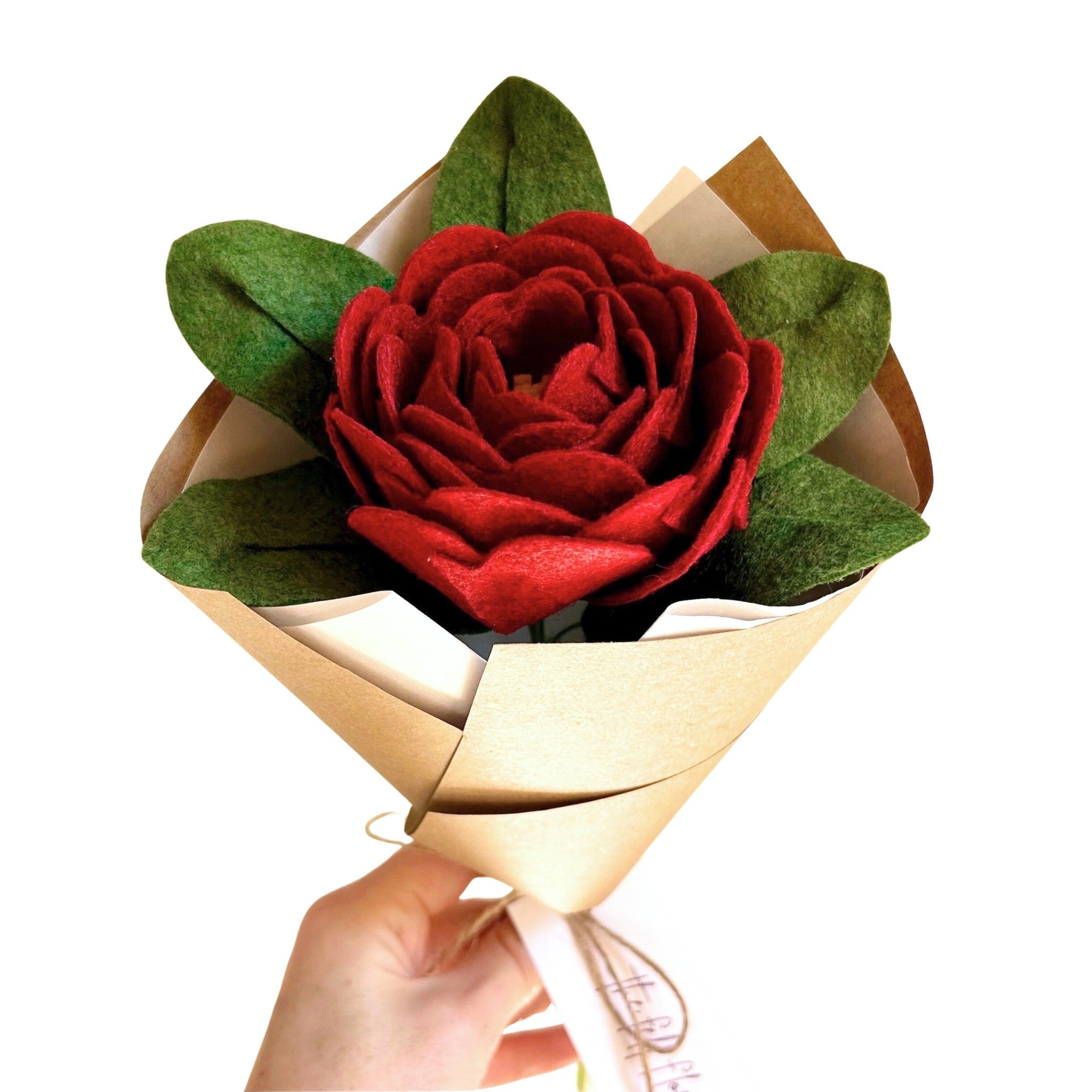 Peony Felt Flower Bloom